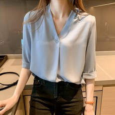 LUNA GIRL 女款 Konhopes V領上衣 L26SPBL012022