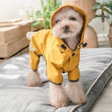 cheepet 寵物連帽連身雨衣, 黃色
