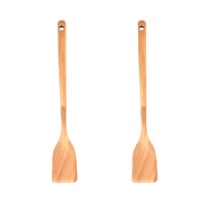 더스토리 원목 티크우드 미니뒤집개, 혼합색상, 2개