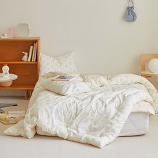 maatila Cotton Candy孩童60支高密度純棉四季被+枕套組, Butter Caramel款