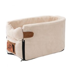 狗狗車用中控臺收納汽車座椅, 珍珠色, 1個