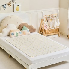 아가짱 유아용 논슬립 순면 방수요, 데이지, 1개