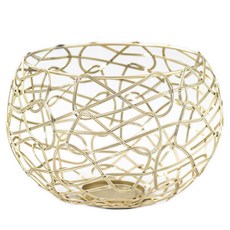 JCP 獨特圓形燭台 M, 金色