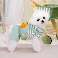 DING DONG PET 寵物胡蘿蔔吊帶四角褲, 1個, 綠色