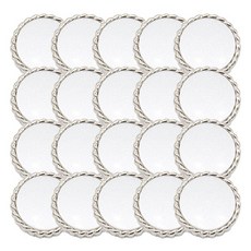 ButtonKing 鋸齒組合鈕扣 15mm, 20個, 鎳色