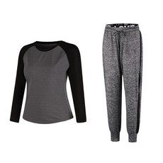 Naya Style 女性瑜珈服長袖上衣 + 訓練褲套裝