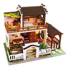 Aiemmini DIY 迷你屋蓮花花屋製作套組, 混色