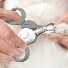 DING DONG PET 寵物照明剪刀LED指甲刀, 1個, 白色