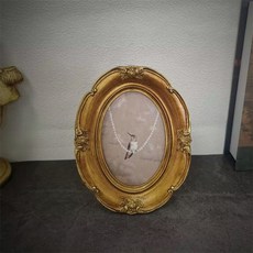 Mirnoa 復古壁掛桌上型室內裝飾品 古典相框 MMM3534, 1個, 金色