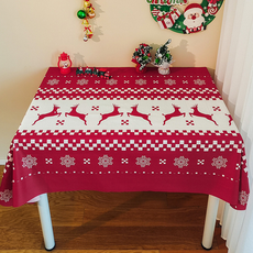Greentail 桌布 家庭派對 聖誕餐桌布, 2, 1個, 60 x 90 cm