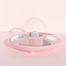 Carno 卡諾 寵物透明碗半自動餵水器, 粉紅色, 1個