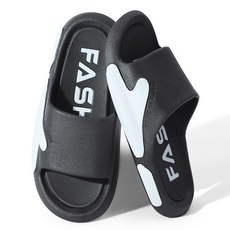 Hanbomnuri防滑舒適氣墊拖鞋, 黑色, 270