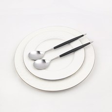 Bogen Montblanc 可愛餐具湯匙, 黑色, 2個, 單品