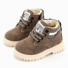 兔腳 兒童經典刷毛內裡保暖短靴