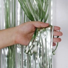 Feyto 派對裝飾 Kong Kong 彩色派對拉簾 1 x 2 m, 2個, 綠色