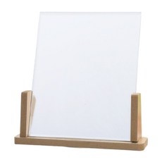 더블시옷 북유럽 심플 우드 탁상 거울 소, 옐로우