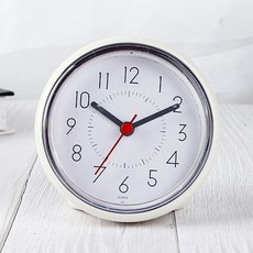 浴室簡約防水時鐘, 白色