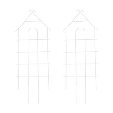 Homi.com 房屋造型藤蔓支架 白色, 2個