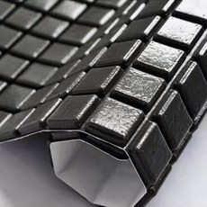 PEONIST 格紋隔熱泡棉磚, 黑色, 10個