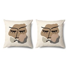 The Flow Company 感性線條素描抱枕套 2入