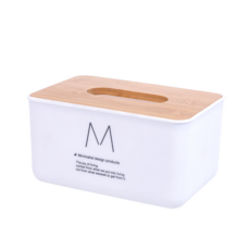 BUBU 北歐風格衛生紙盒, 白色, 1個