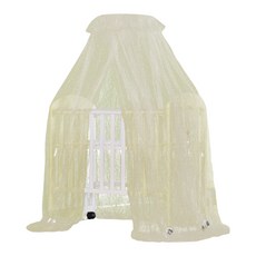 vivibaby 高密度嬰兒床蚊帳 360°全罩加高設計 台灣製 U093, 黃色