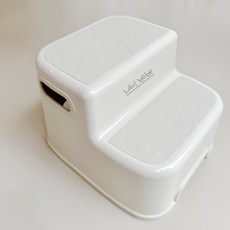 Lavi bebe 兒童用防滑舒適雙層腳踏凳, 1個, 象牙白