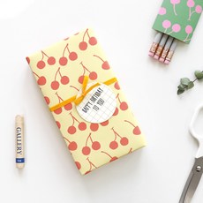 헬로우모리스 오렌지체리 포장지, 혼합색상, 15개