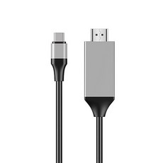 Amoranna HDMI Type-C型 HDCP 4K UHD PVC 60hz投影線, 2m, 混色