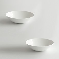 로코리빙 심플본차이나 볼 특대, 화이트, 2개