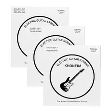 KHONEIM 電吉他弦 3套組, 1組, 2W026, 單色