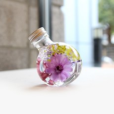 THE VOM 浮游花永生花氣氛燈, 百日菊(薰衣草色)