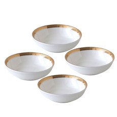 JUST HOME 優雅金骨瓷3吋調味碟4件組 3396-25A, 1組, 金色