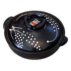 新麥 吹釉9號砂鍋 日本製 含蓋高17cm 滿水容量2700mL 陶瓷材質, 31.7cm, 1個