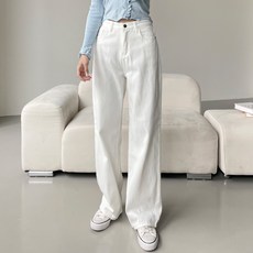 jalbba jean 女款 Tory 棉質長版直筒褲