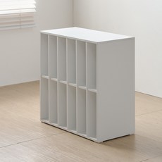 레드팩토리 The Book 800 책장 겸용 LP장 방문설치, 화이트, 2단