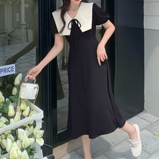 마켓에이 화이트숄더 포인트 롱 원피스 빅사이즈 포함