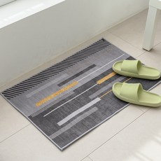 SCOHOme 頂級穩固四季客廳地毯 腳踏墊, 穩固灰