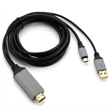 Type C轉HDMI線 2m, 黑色的, 1個