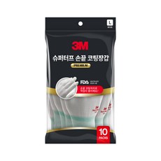 3M Super Tough Premium 指尖塗層手套 L, 白色, 1包
