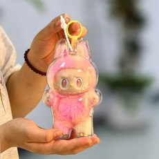 Chil-si Labubu 第1代 第3代 通用保護殼, 1個, 透明