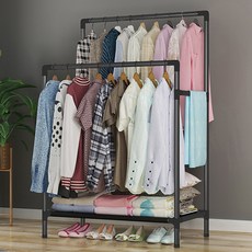 泰坦現代移動式雙層衣架, 黑色