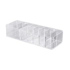 Anys 無蓋電線收納盒 8格 26 x 9.5 x 5.5 cm, 1個, 透明