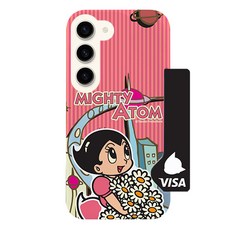 아톰 마이티 코믹스 사이드 카드 수납 하드 휴대폰 케이스