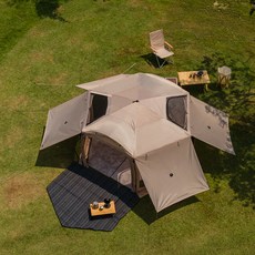 아이두젠 반타곤 맥스 원터치 차박 도킹 텐트 쉘터 대형, 탄, 4인용