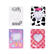 Indikay我自己的照片卡相冊 4種組, 可愛, 牛奶, 蓬鬆, 櫻桃