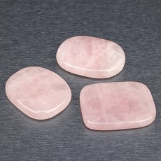장미수정 테라피 핸드스톤 랜덤발송, 3개