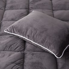 La Pomme Norvic 超細纖維素色冬季枕頭套