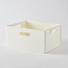 HANSSEM 韓國製造 Sampoli 方塊收納籃, 白色, 3個