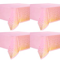 마켓피오 도트 반짝 파티용 식탁보 핑크, 1개입, 4개